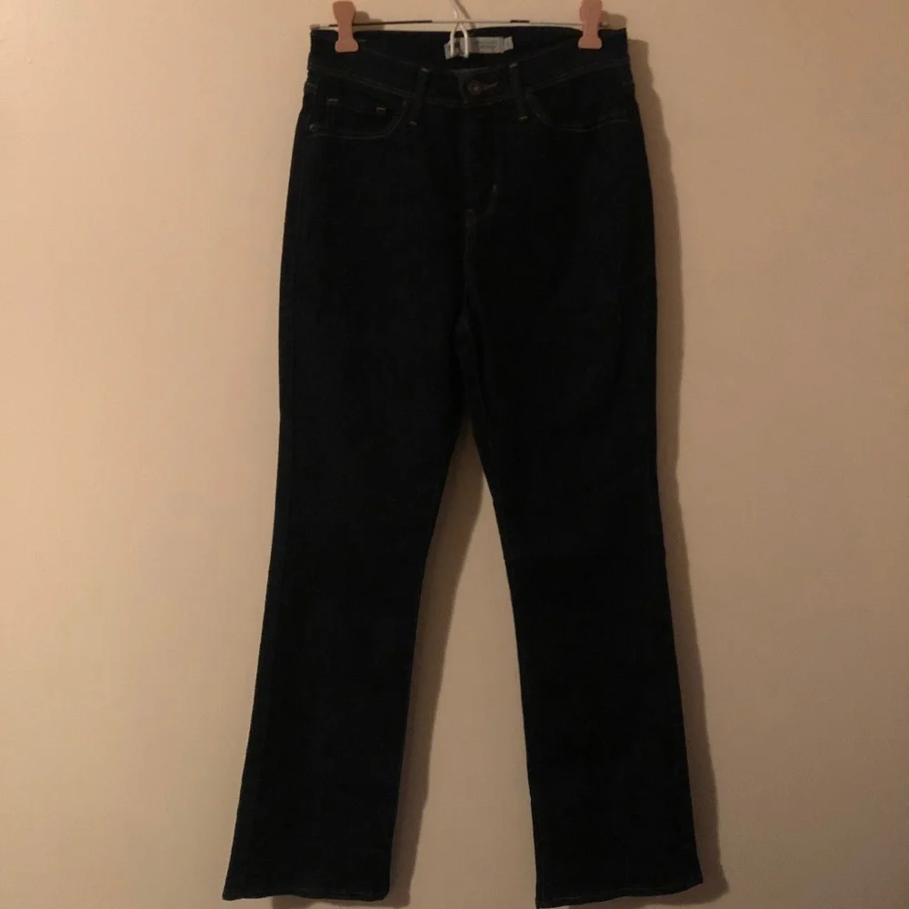 Levi's Perfectly slimming 512 bootcut Dark wash Denim jeans Size 6 - Picture 7 of 8